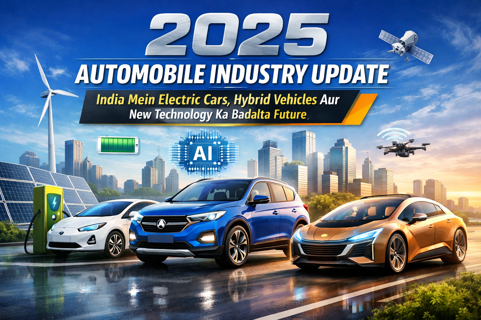 2025 Automobile Industry Update: India Mein Electric Cars, Hybrid Vehicles Aur New Technology Ka Badalta Future